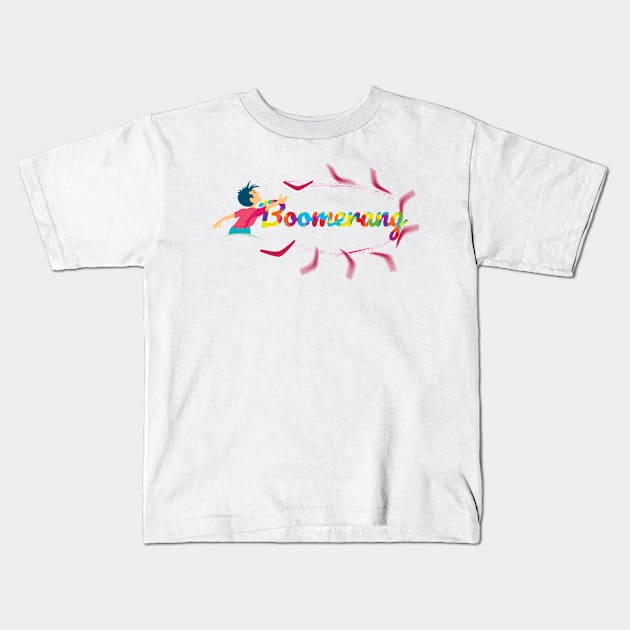 Boomerang Kids T-Shirt by adjectiveapprl